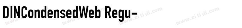 DINCondensedWeb Regu字体转换